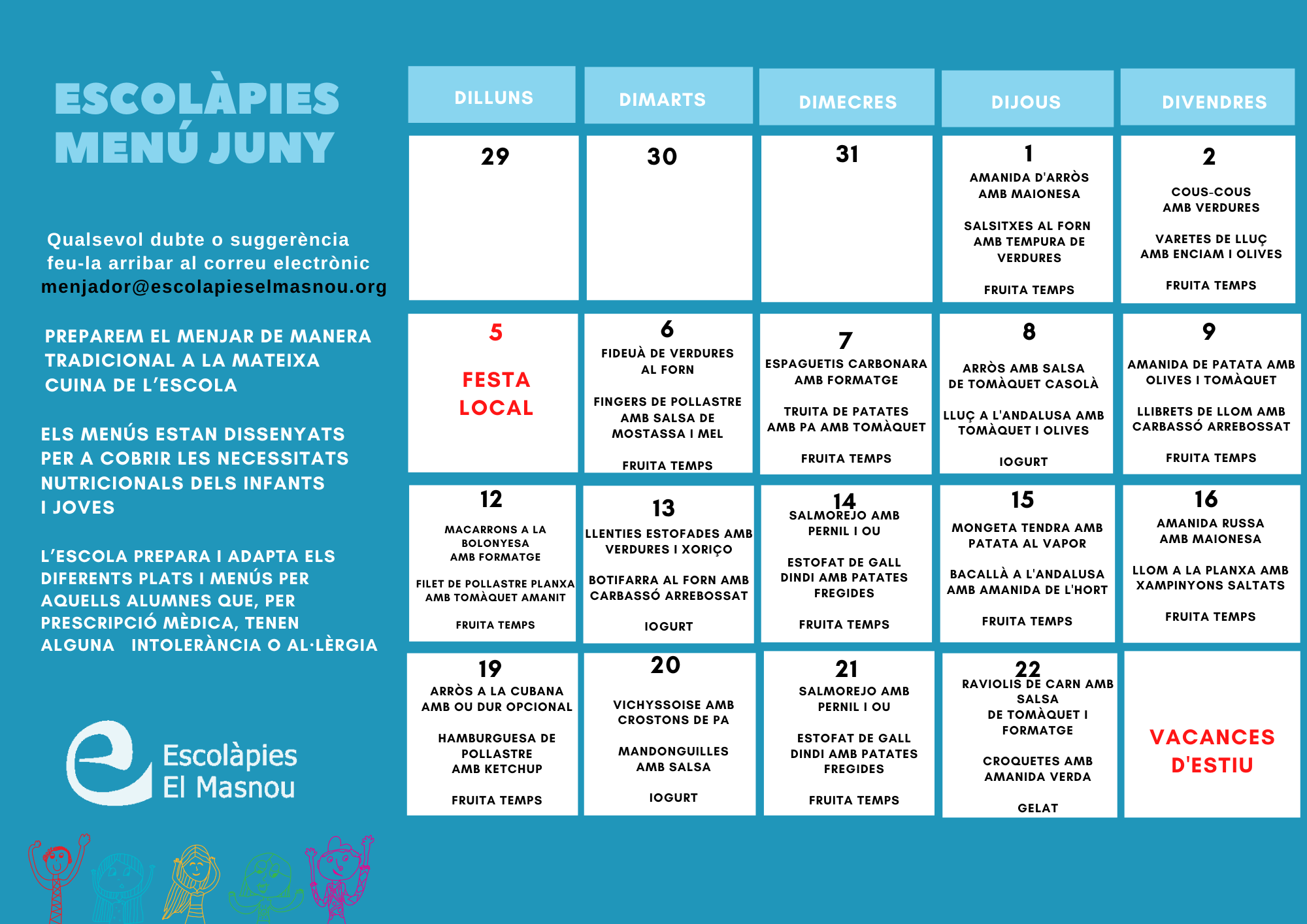 MENU JUNY 23